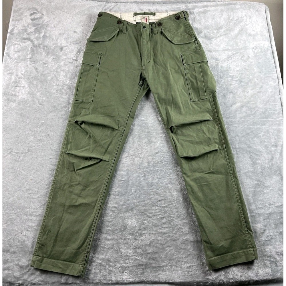 Relwen Pants Mens 32x32 Green M-51 Commando Heavyweight Cargo Army Military